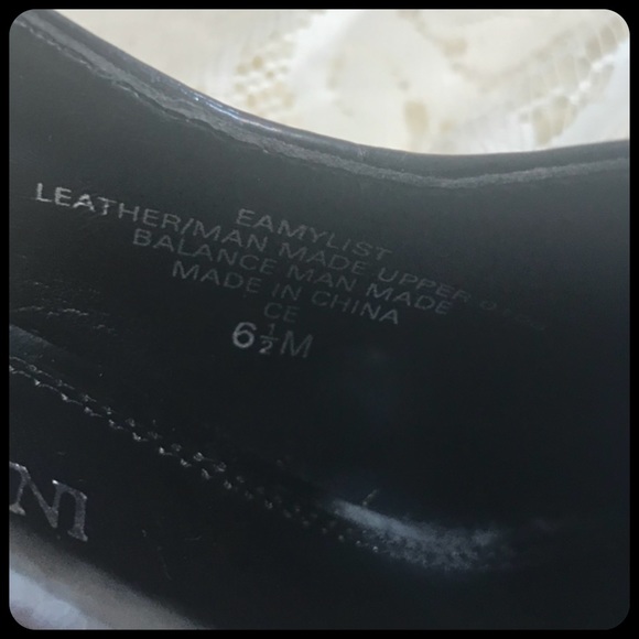 ENZO ANGIOLINI Black Leather & Patent Leather Heel - Picture 7 of 7